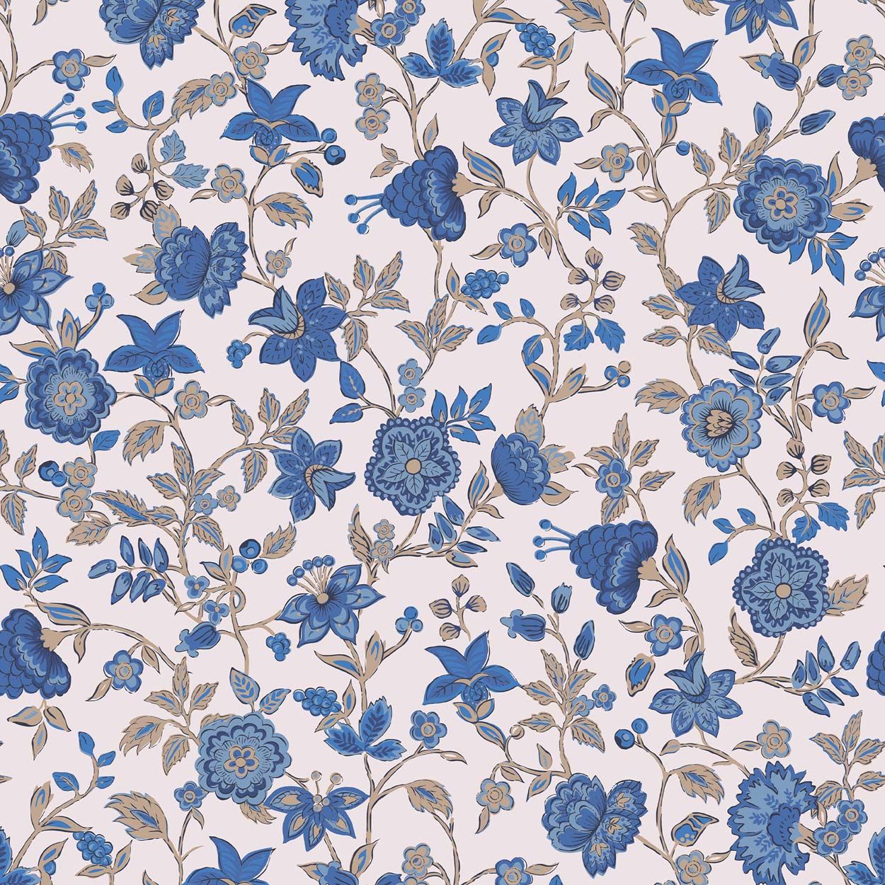 Joules Trailing Scot Cream/Blue Wallpaper