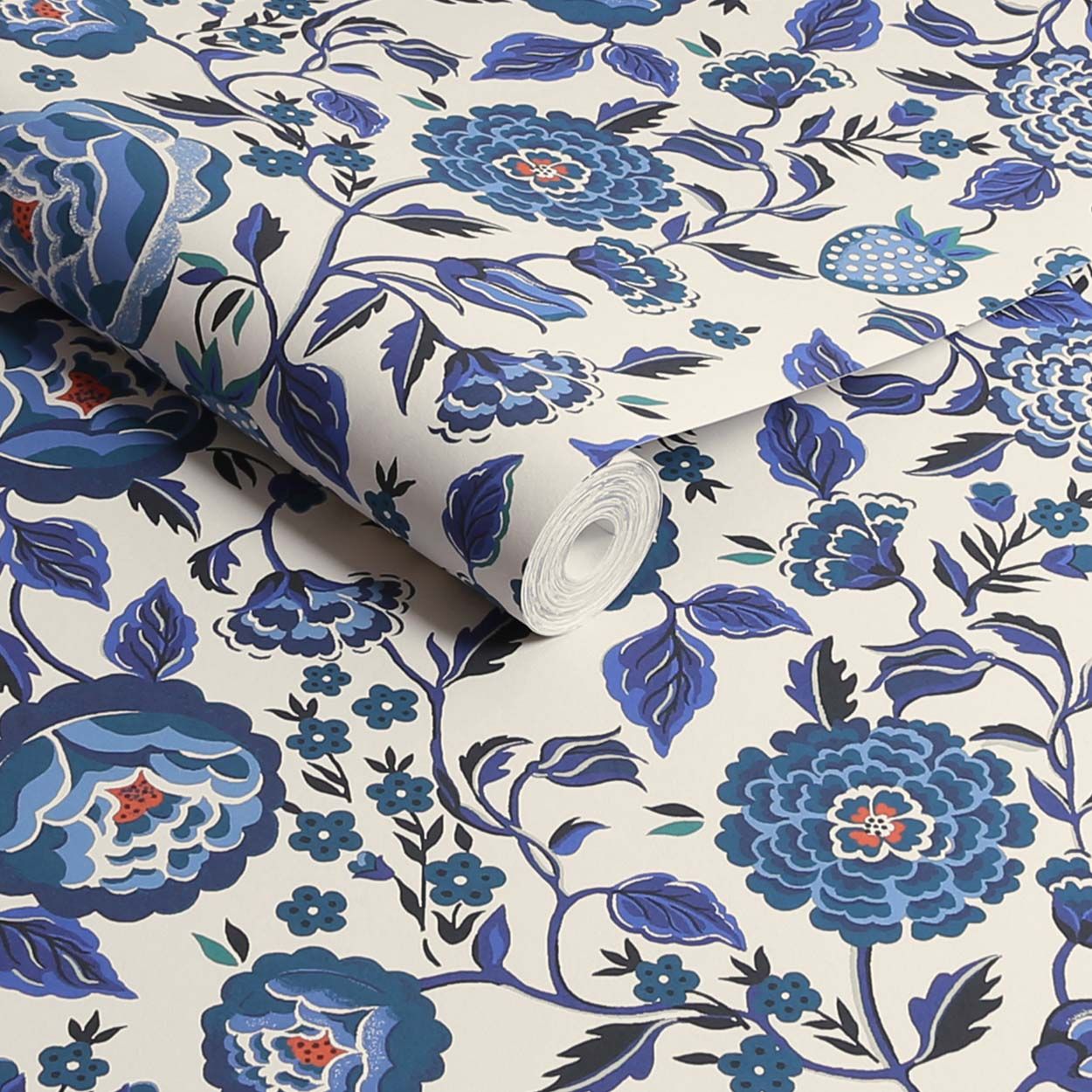 Cath Kidston Strawberry Garden Blue Wallpaper