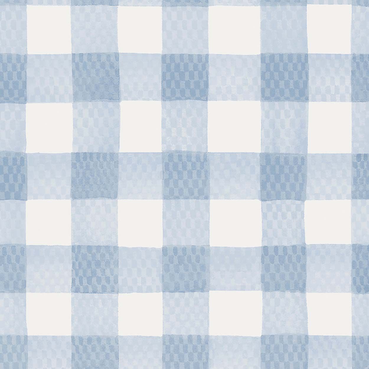 Cath Kidston Painted Gingham Blue Wallpaper