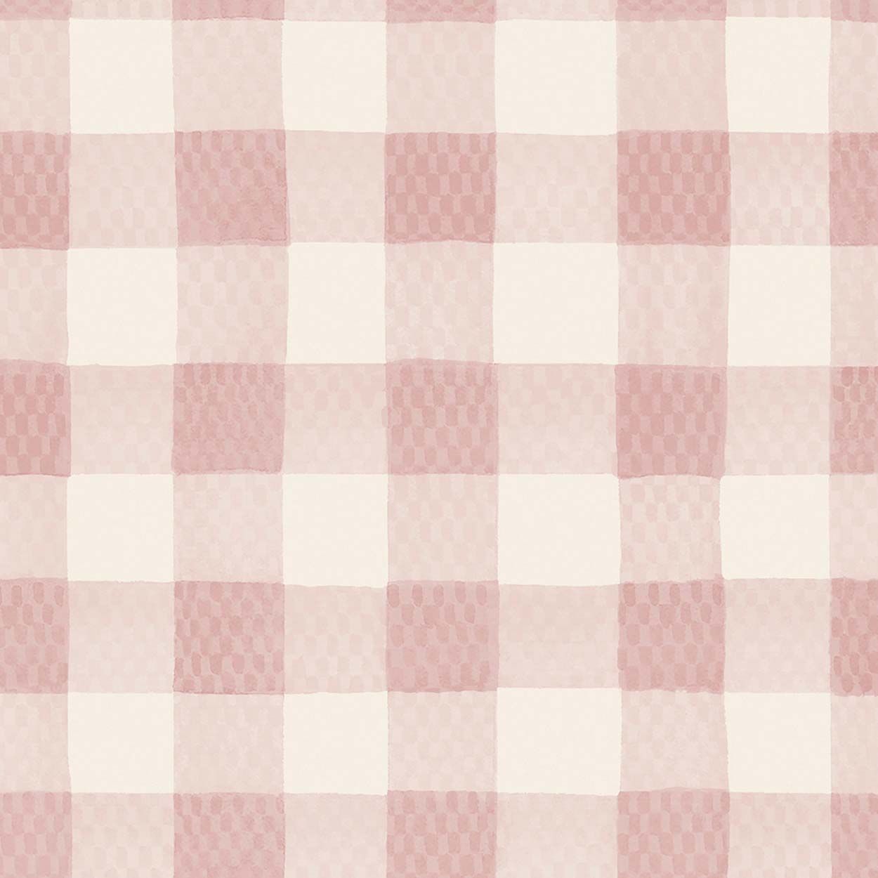 Cath Kidston Painted Gingham Pink Wallpaper