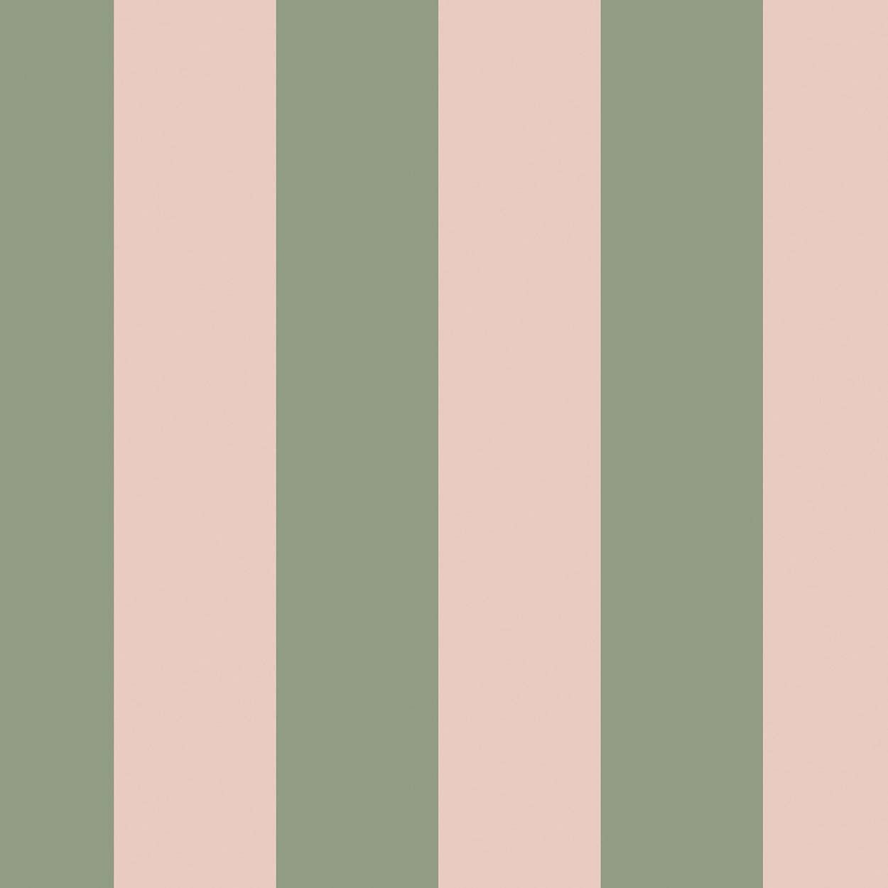 Cath Kidston Canopy Stripe Green & Pink Wallpaper