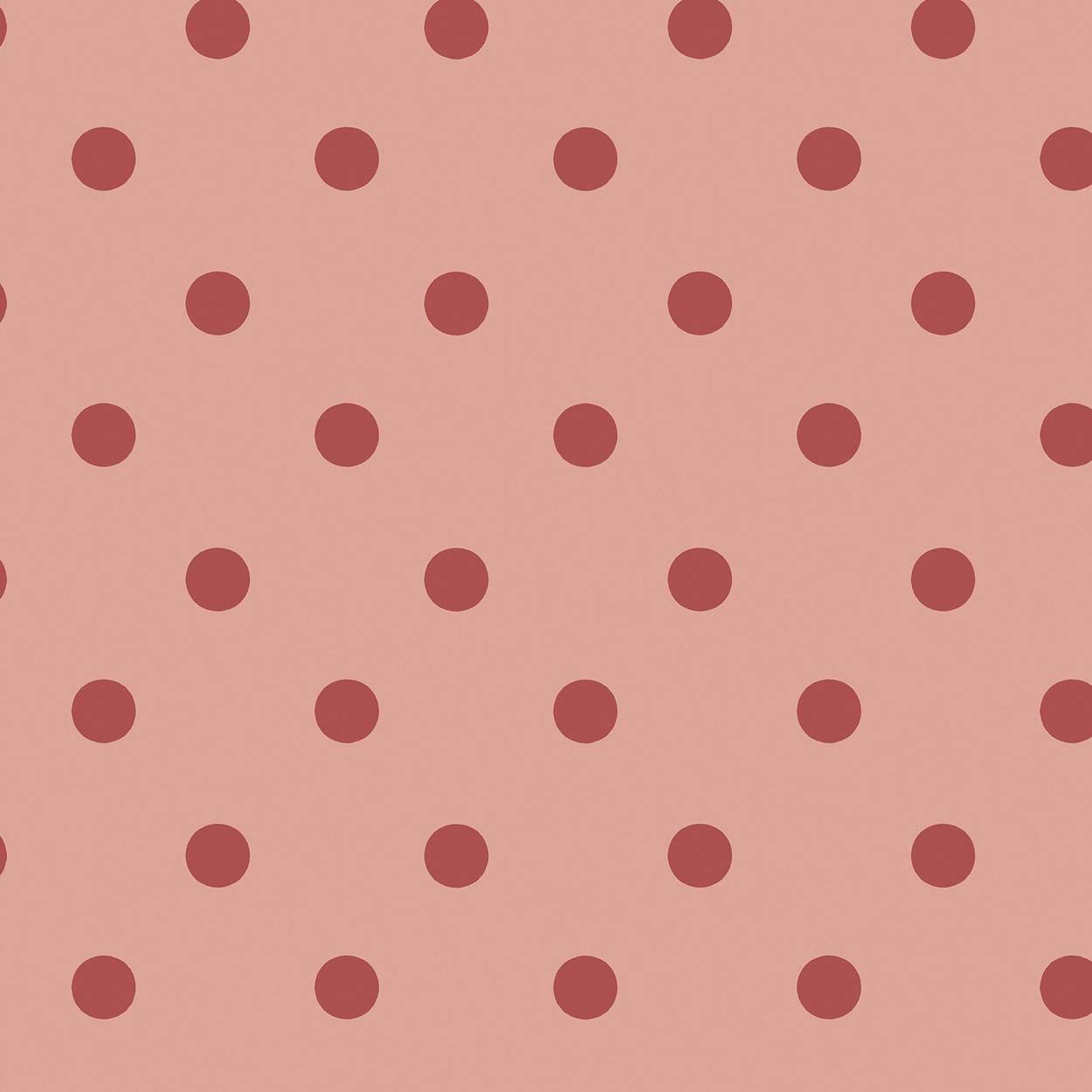 Cath Kidston Button Spot Pink & Red Wallpaper
