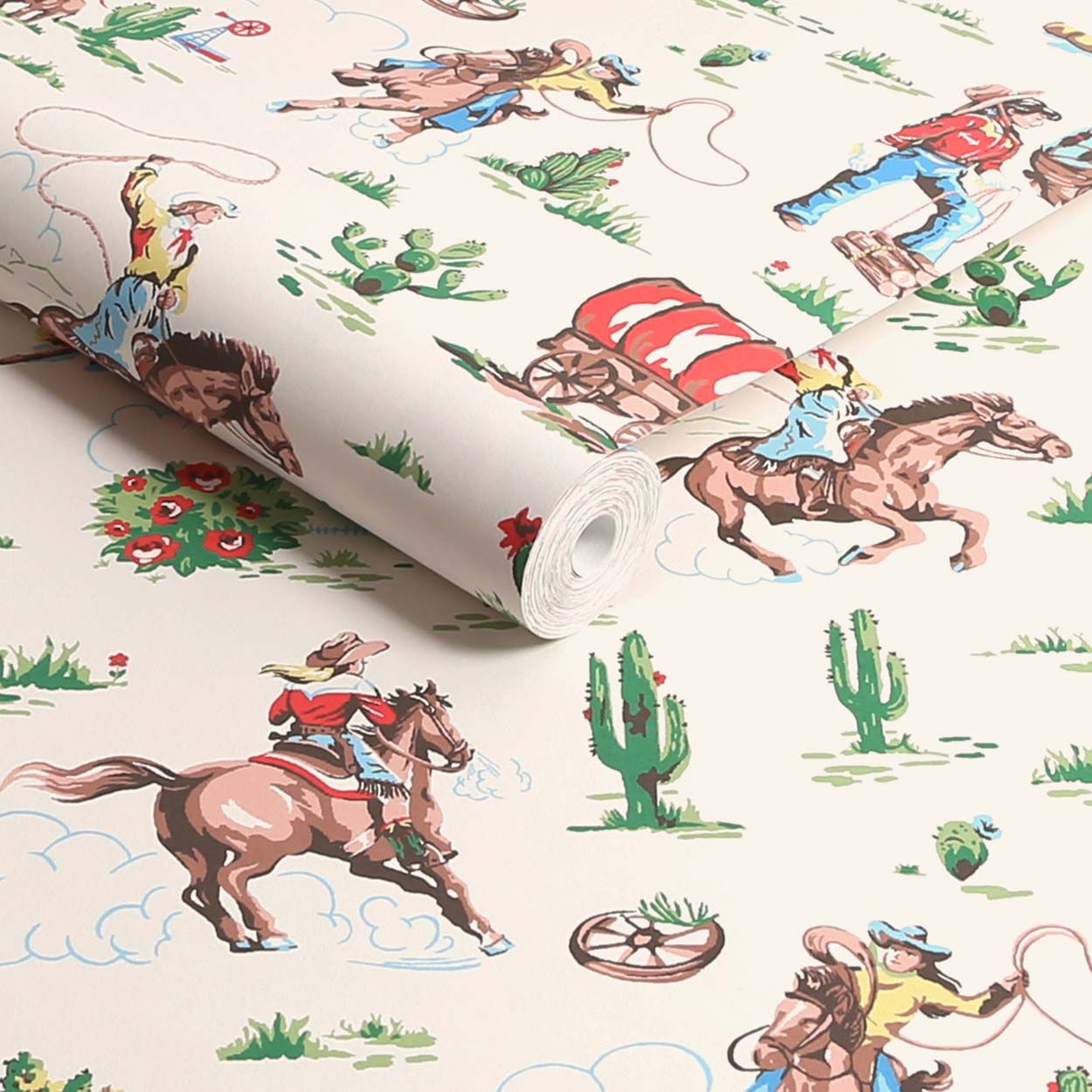 Cath Kidston Cowgirls Multi Wallpaper