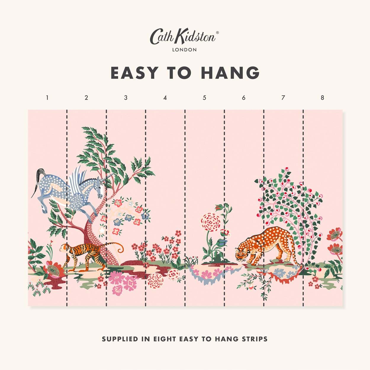 Cath Kidston Cowgirls Multi Fixed Size Mural