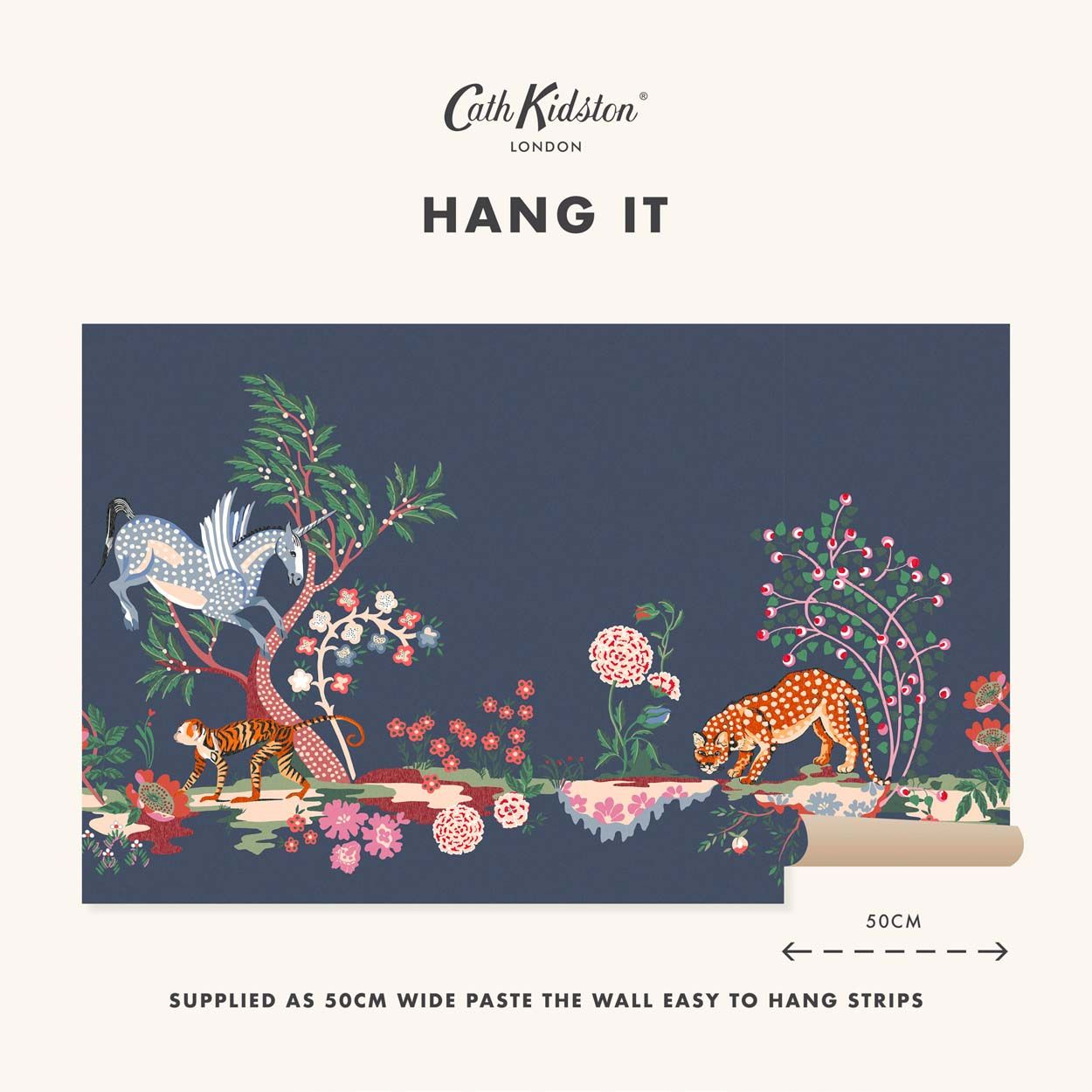 Cath Kidston Cowgirls Multi Fixed Size Mural