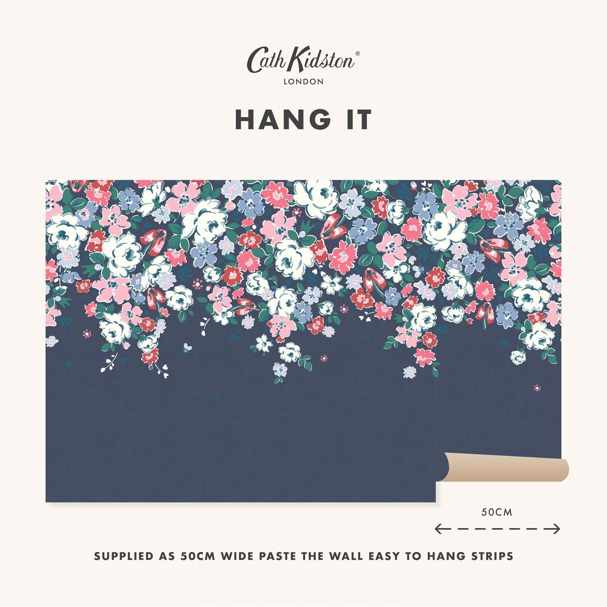 Cath Kidston Cowgirls Multi Fixed Size Mural