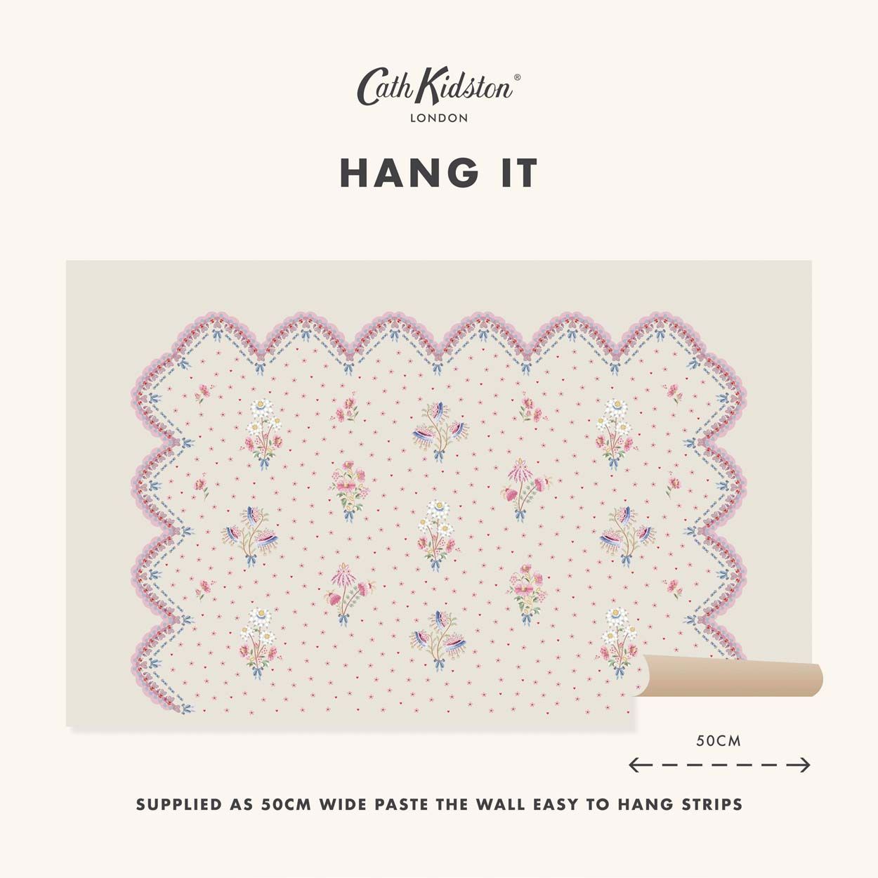 Cath Kidston Cowgirls Multi Fixed Size Mural