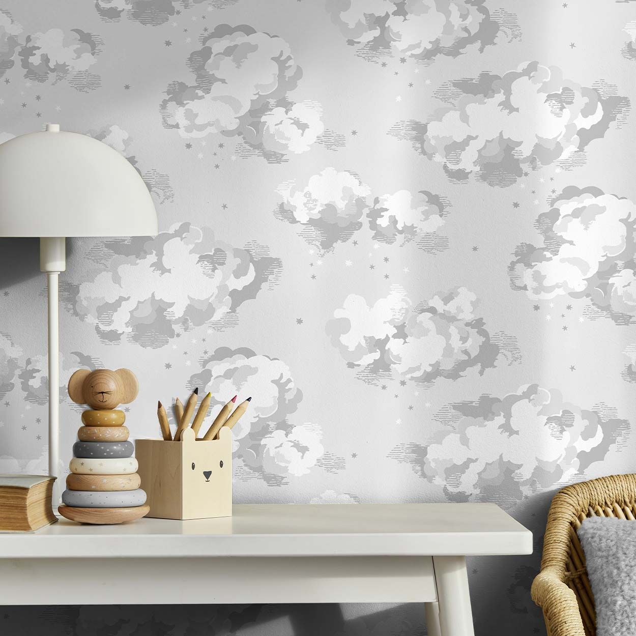 Cath Kidston Silver Linings Neutral Wallpaper