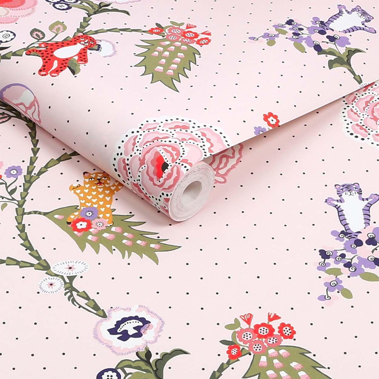 Cath Kidston Catnip Pink Wallpaper