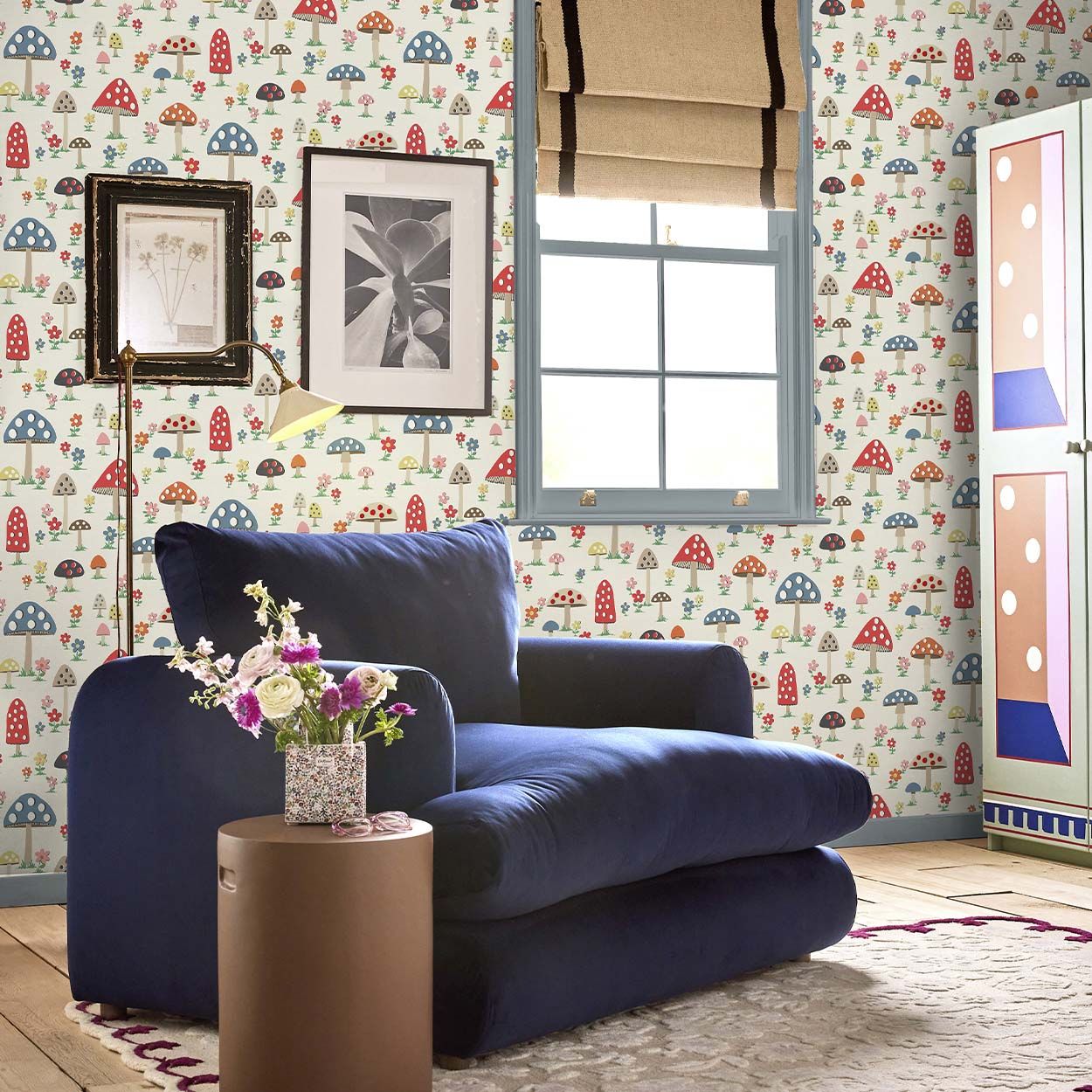 Cath Kidston Mushrooms Multi Wallpaper