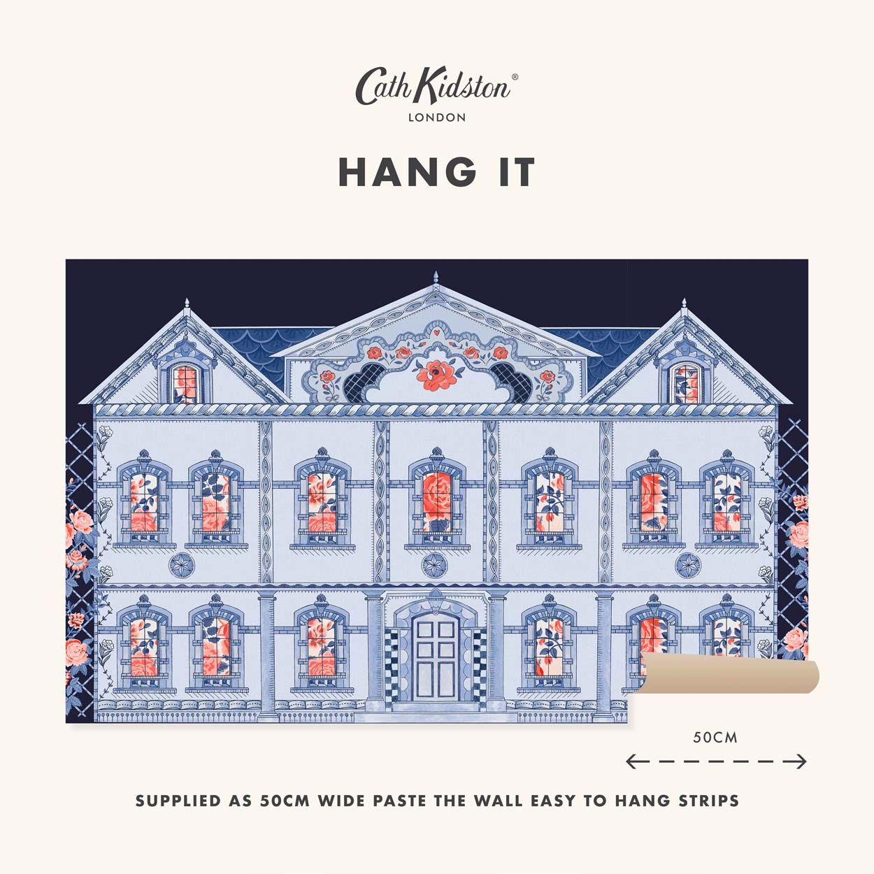 Cath Kidston Doll House Navy Mural