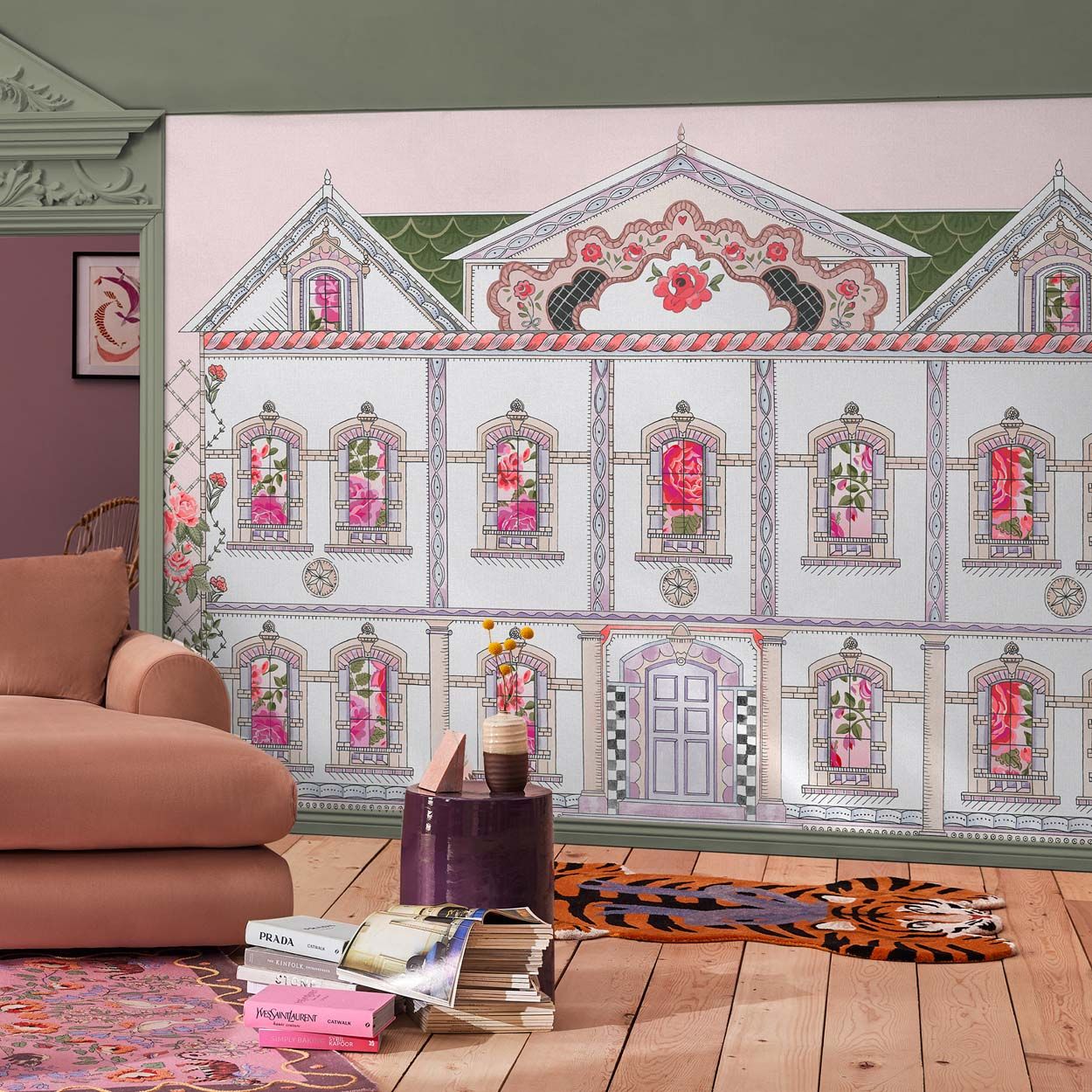 Cath Kidston Doll House Pink Mural