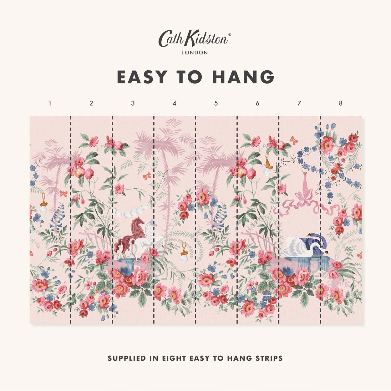 Cath Kidston Colourful Life Pink Mural