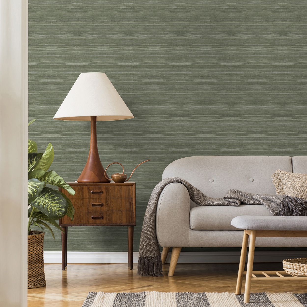 Superfresco Easy Emperor Grasscloth Emerald Wpaper