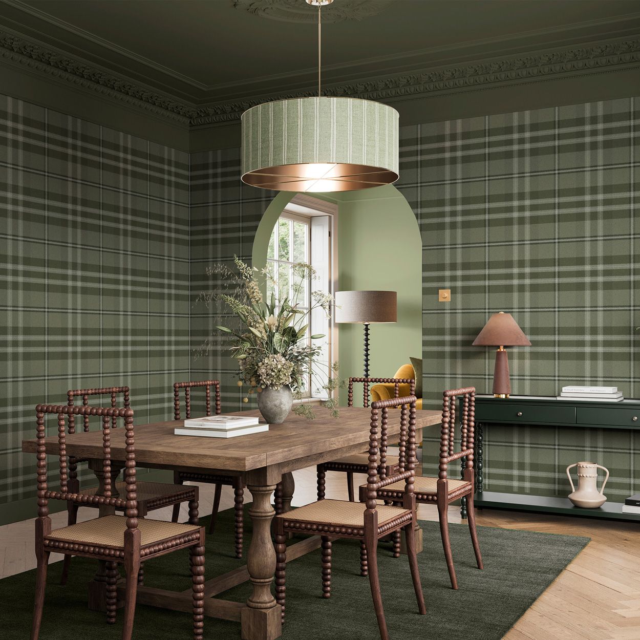 Superfresco Easy Eildon Weave Forest Wallpaper