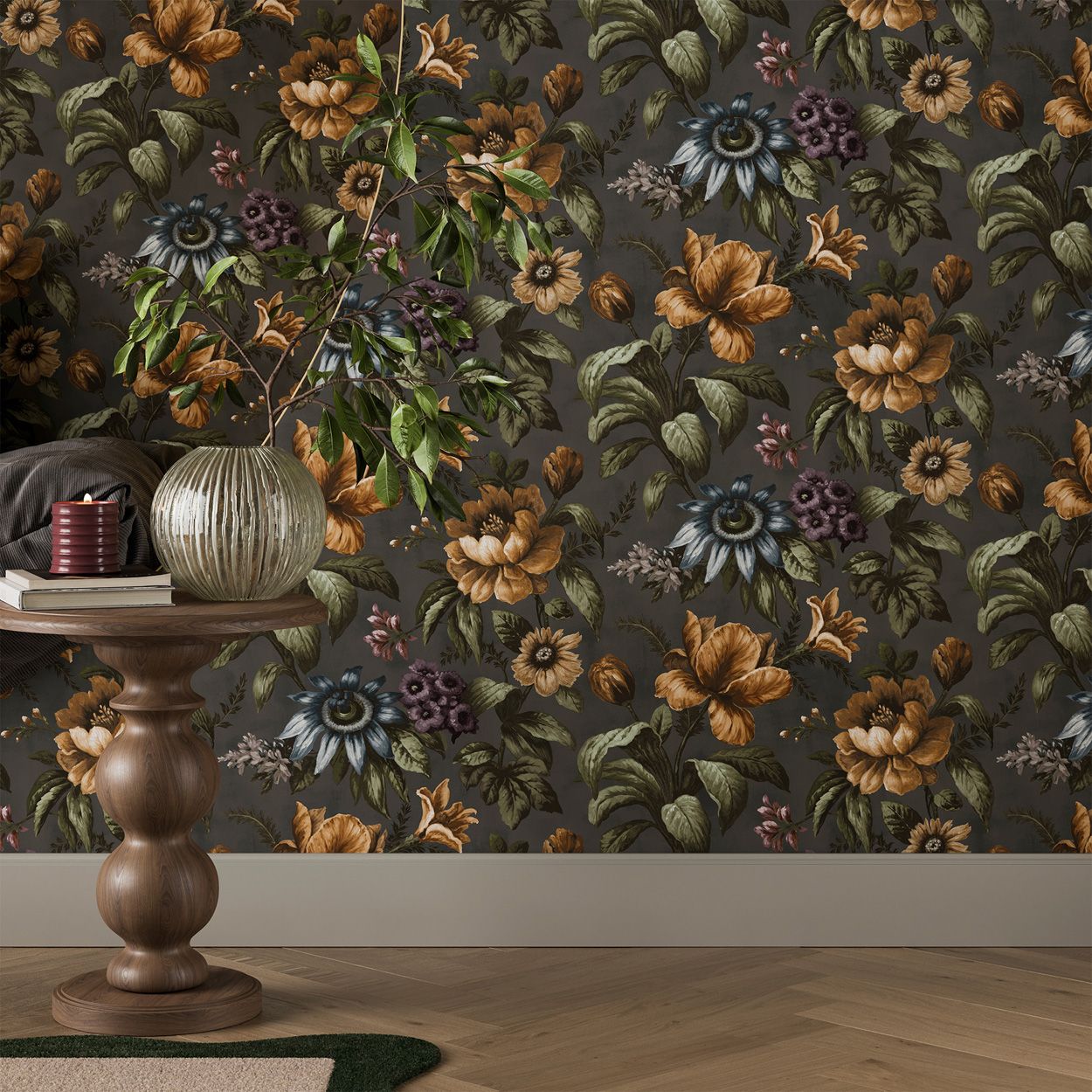 Superfresco Easy Gardenia Charcoal Wallpaper