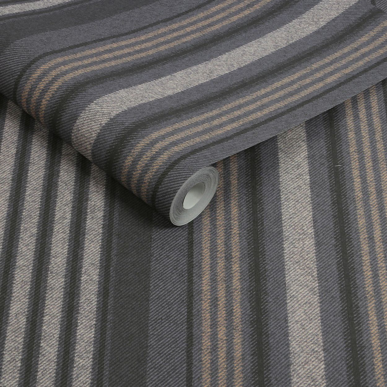 Superfresco Easy Loom Stripe Charcoal Wallpaper