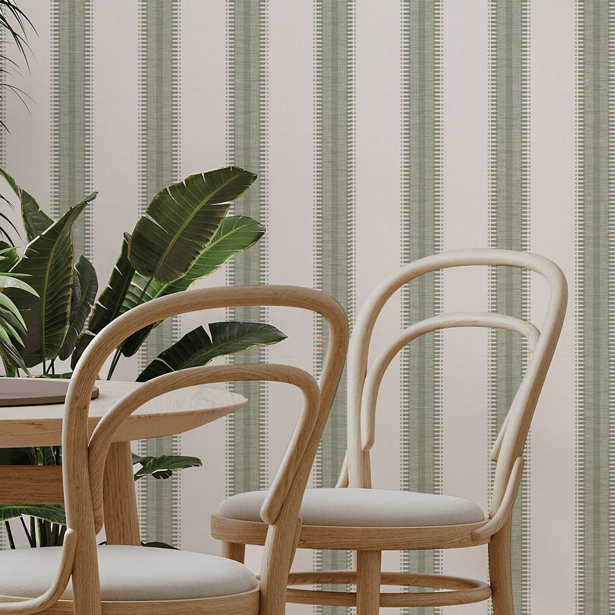 Superfresco Easy Sonnet Stripe Sage Wallpaper