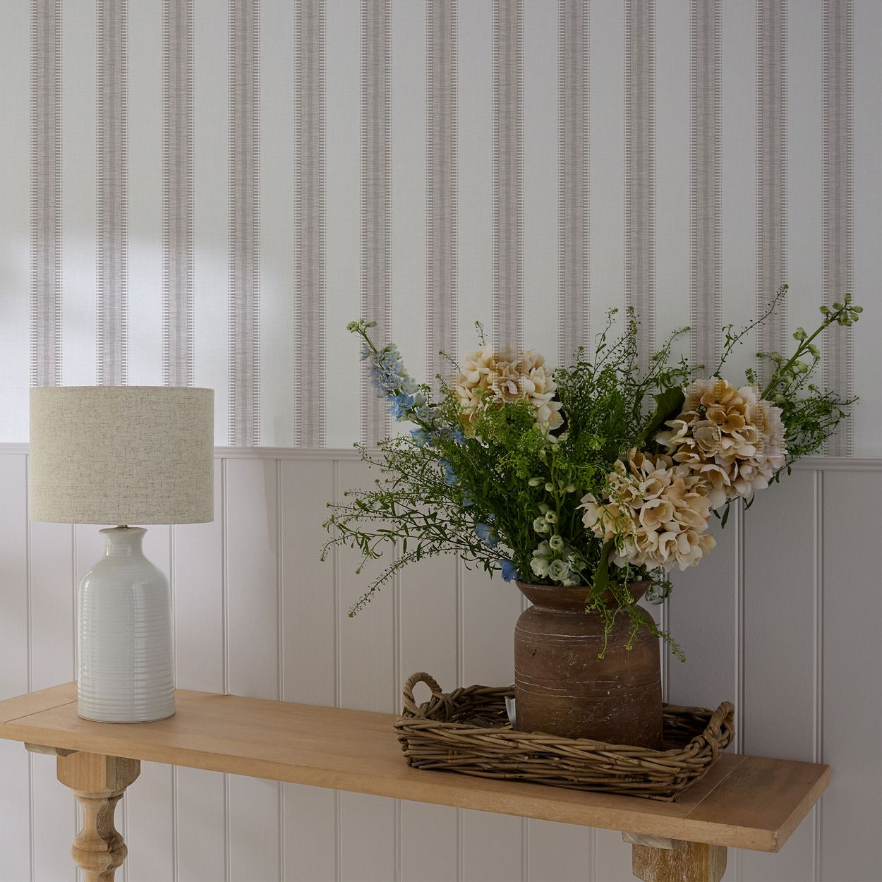 Superfresco Easy Sonnet Stripe Sand Wallpaper