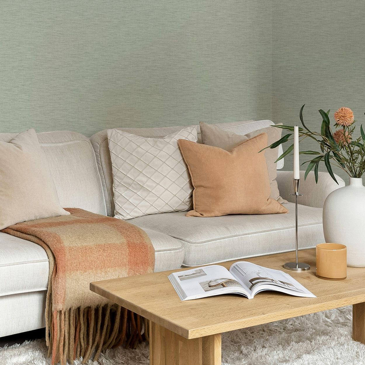 Superfresco Easy Nova Texture Sage Wallpaper