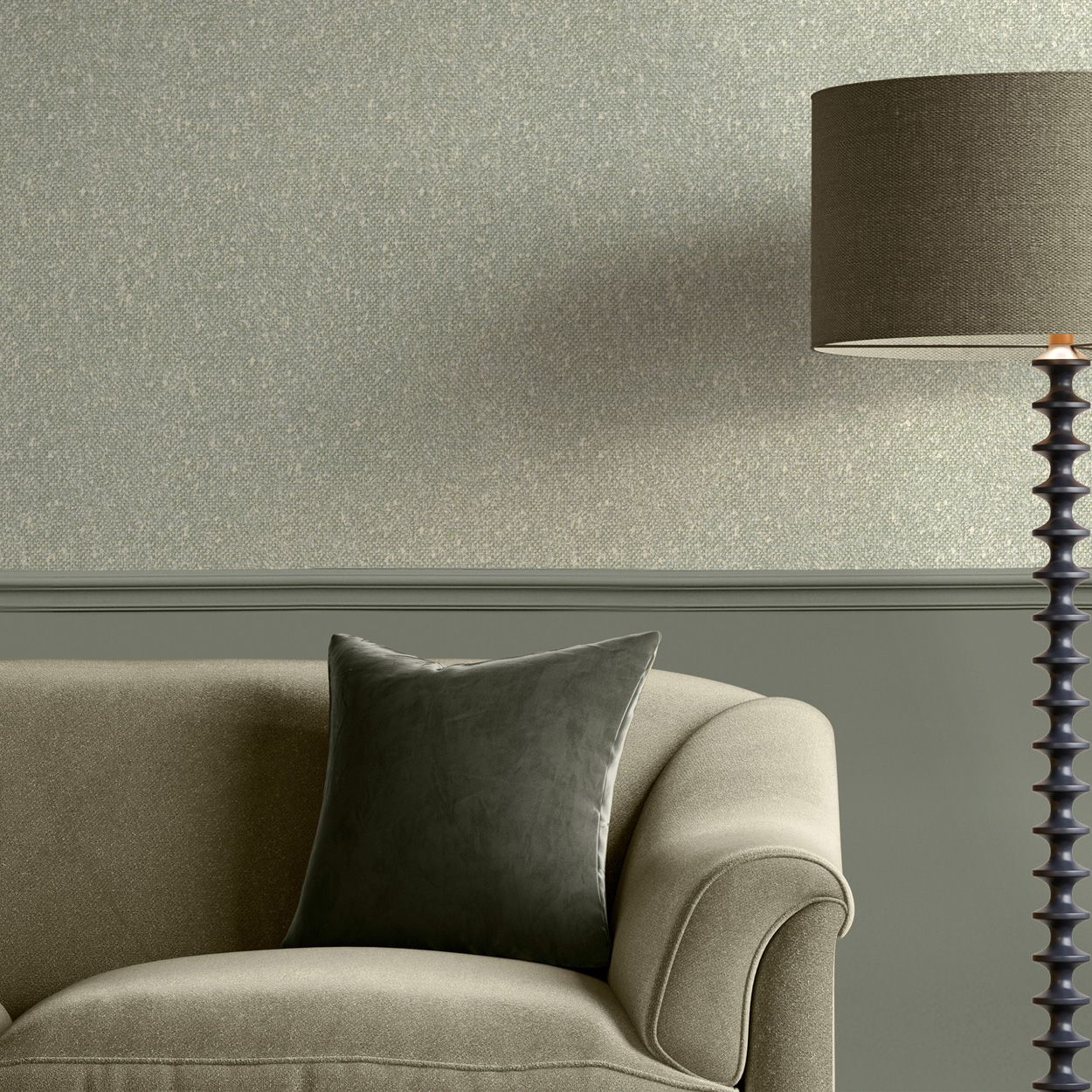 Superfreso Easy Hearthbound Texture Sage Wallpaper