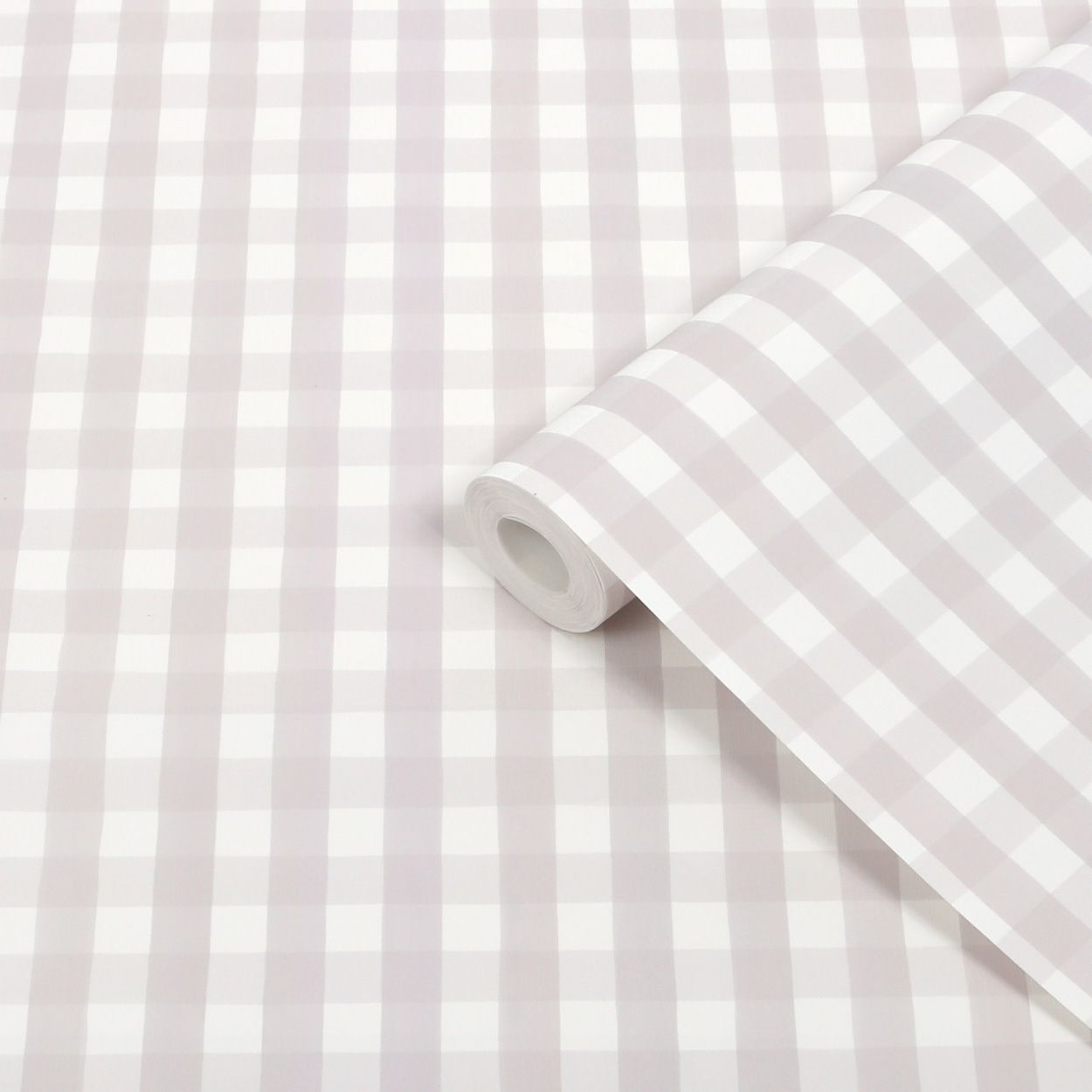 Superfresco Easy Hattie Gingham Stone Wallpaper