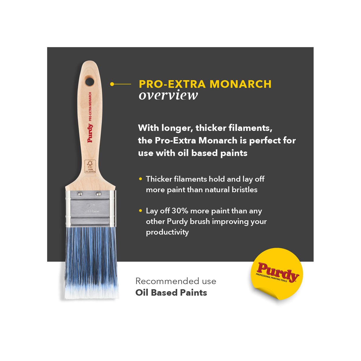 Purdy Pro-Extra Monarch 3 inch Paint Brush