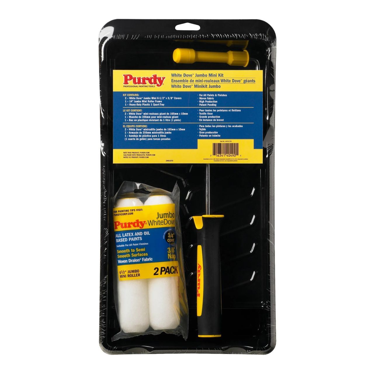 Purdy White Dove Mini Jumbo Roller Starter Kit 6.5 inches