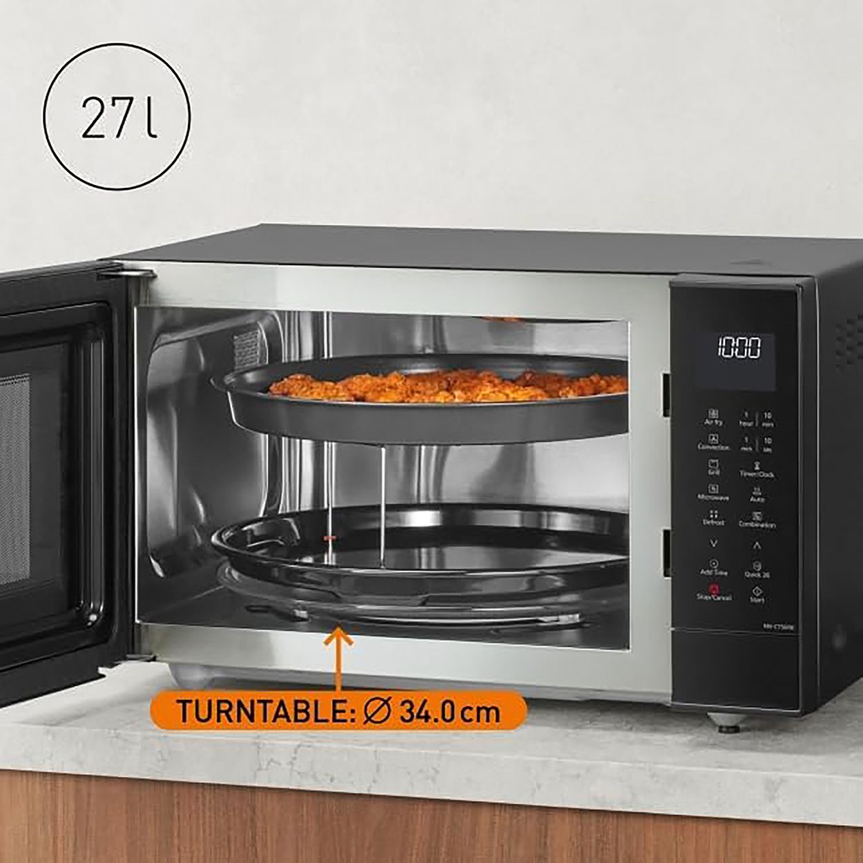 Panasonic  4-in-1 Air Fry Combi Microwave Oven Blk