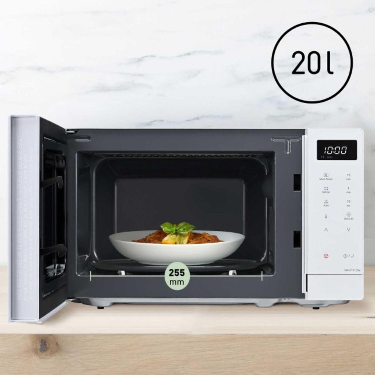 Panasonic Compact Solo Microwave White
