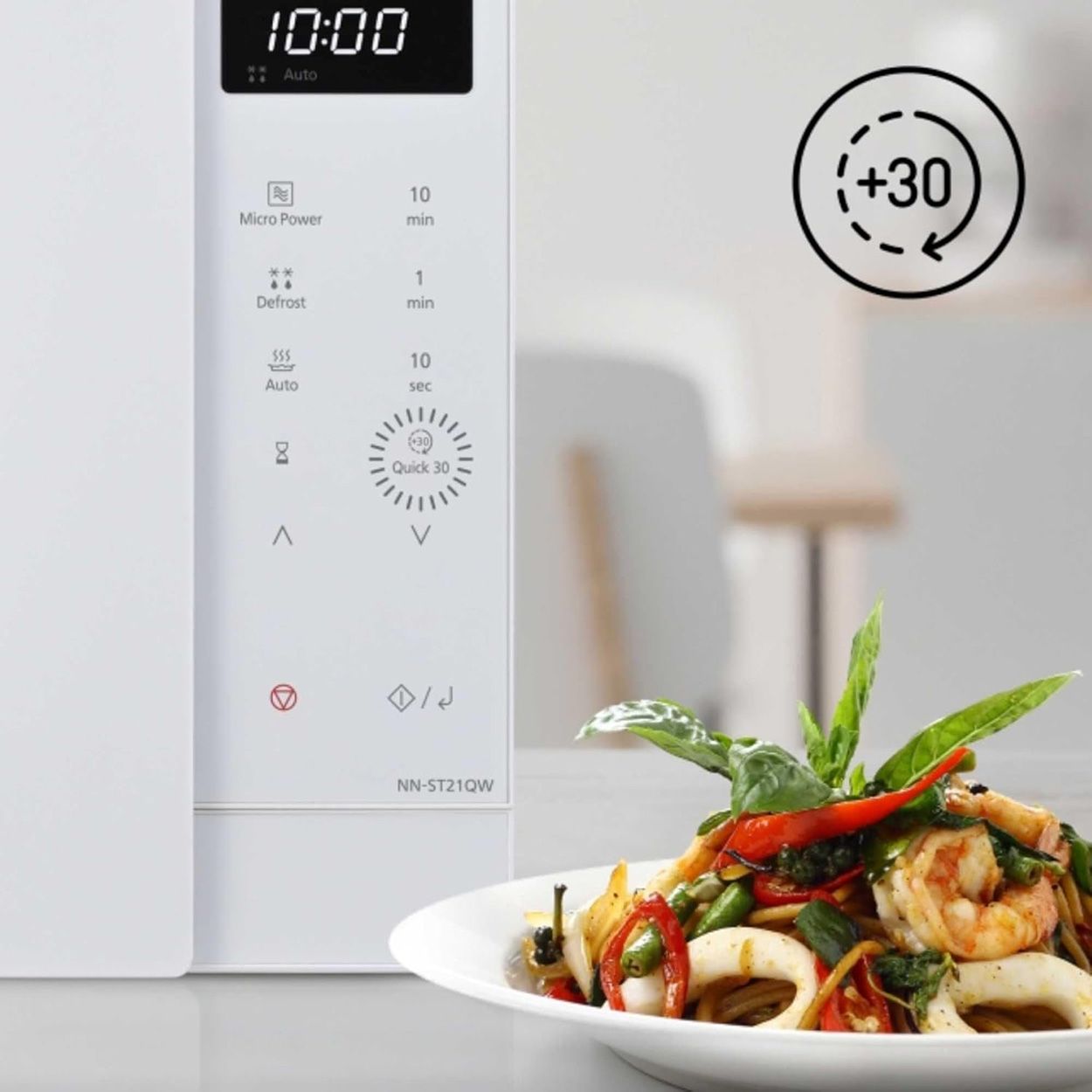 Panasonic Compact Solo Microwave White