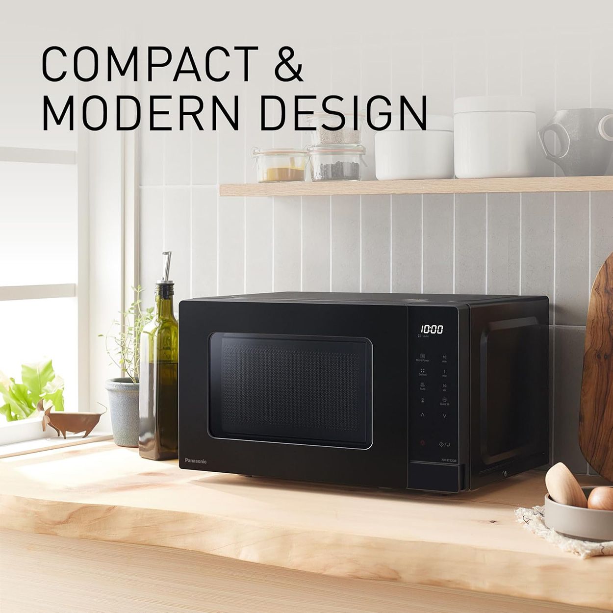 Panasonic Compact Solo Microwave Black
