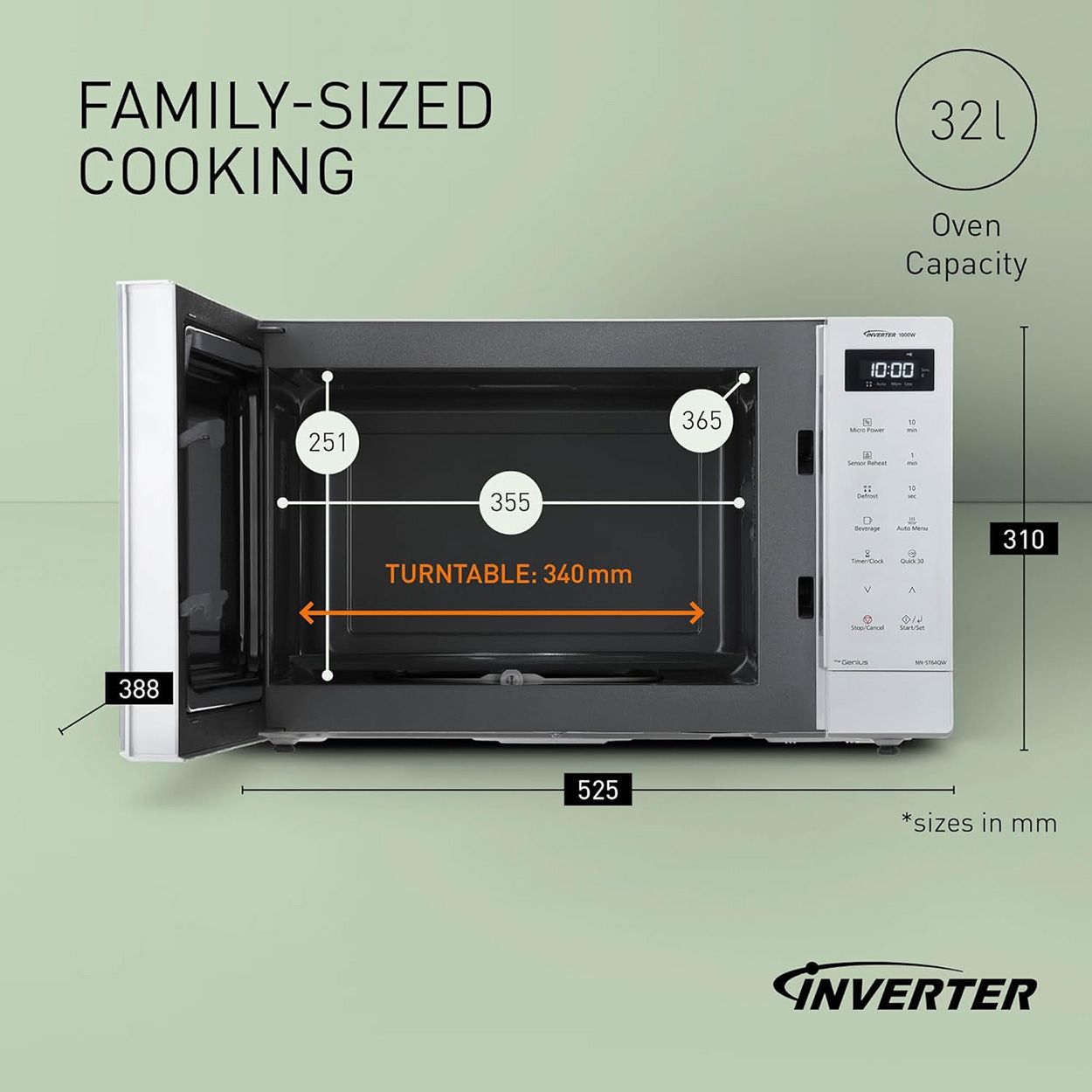 Panasonic Solo Microwave White