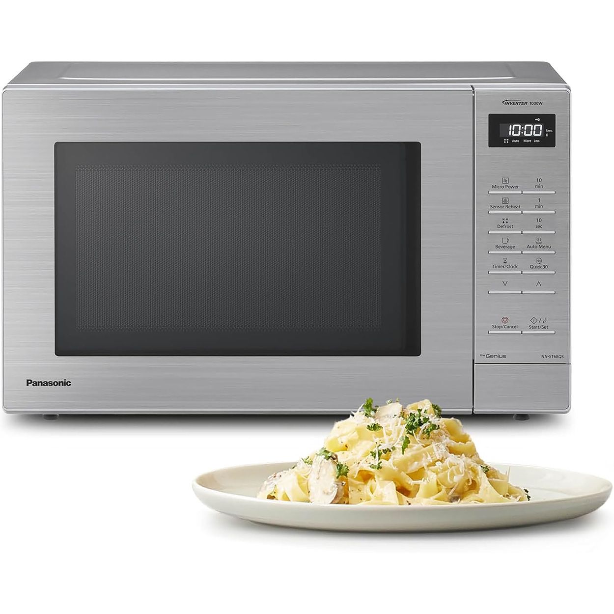 Panasonic 32L 1000W Solo Inverter Microwave Silver