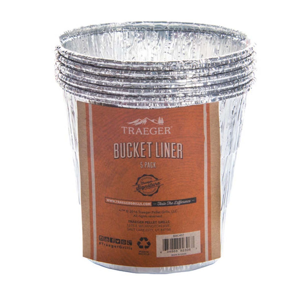 Traeger Grease Bucket Liners 5 Pack