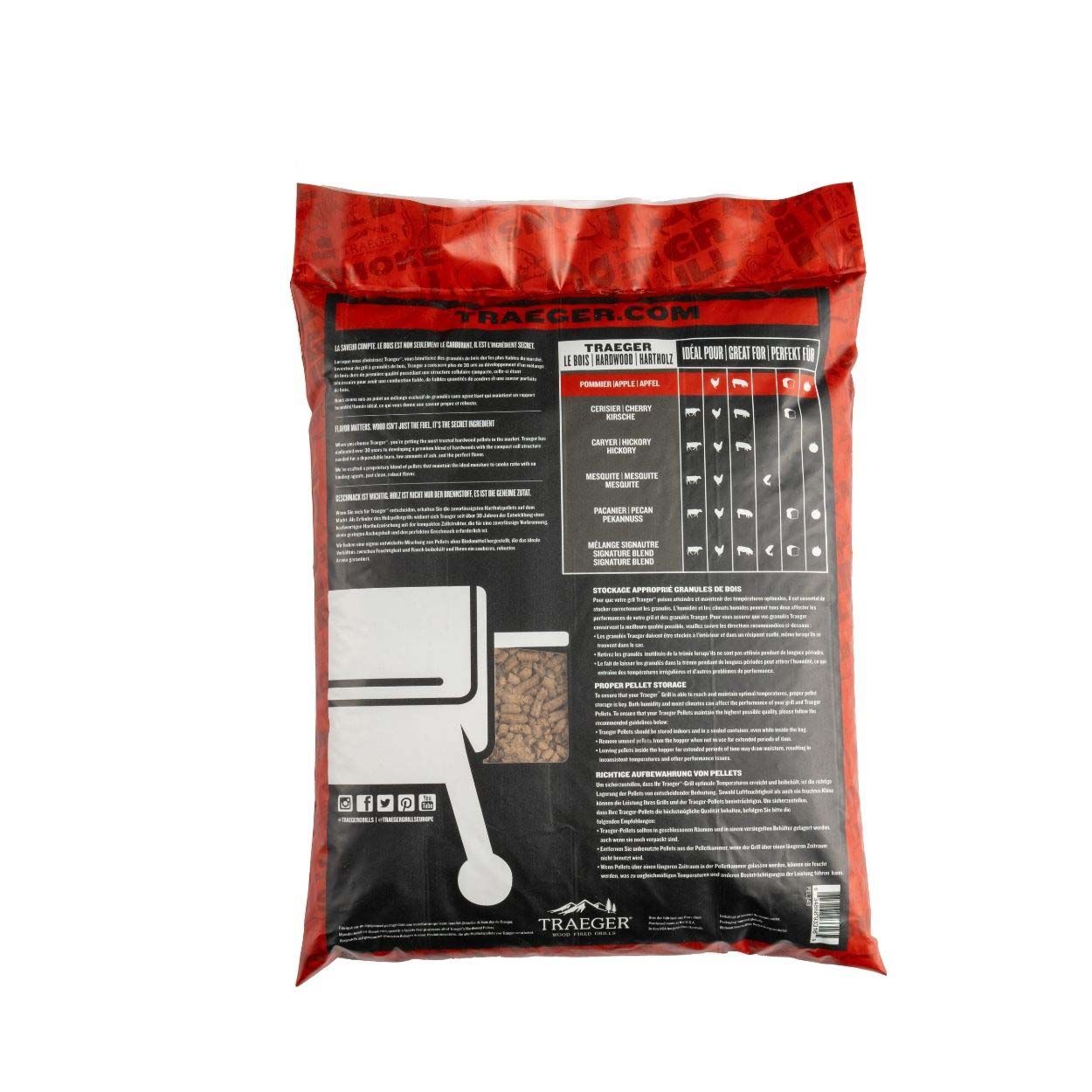 Traeger Apple Wood Pellets 20Lb