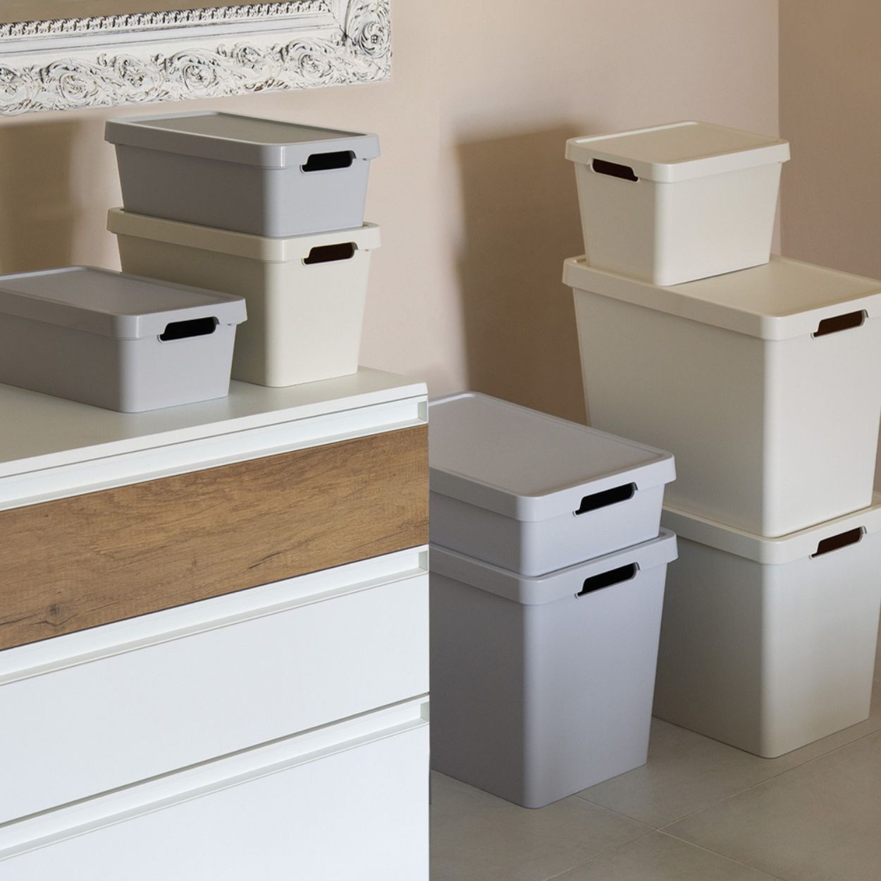 Tontarelli Maya Matte Storage Box XL Grey