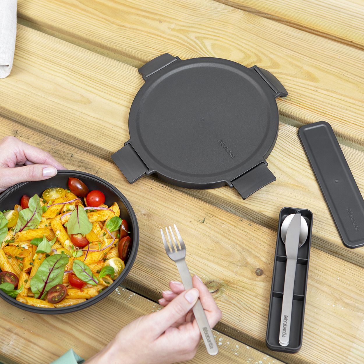 Brabantia Make & Take Cutlery Set - Dark Grey