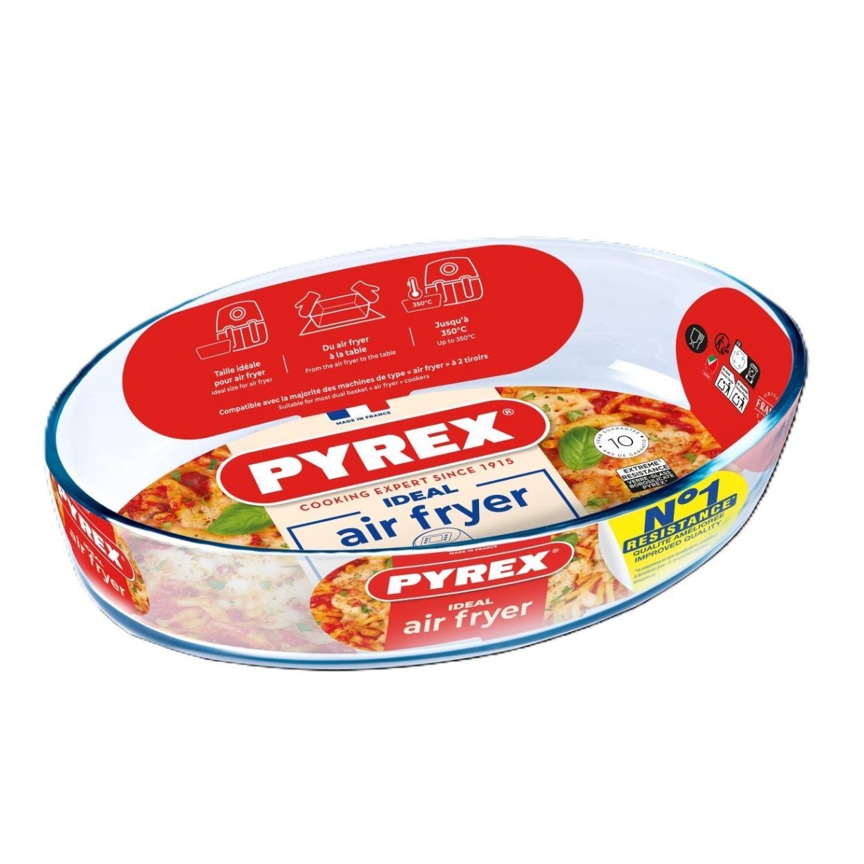 Pyrex 2Pc Set Cook & Store Red Cherry Lid