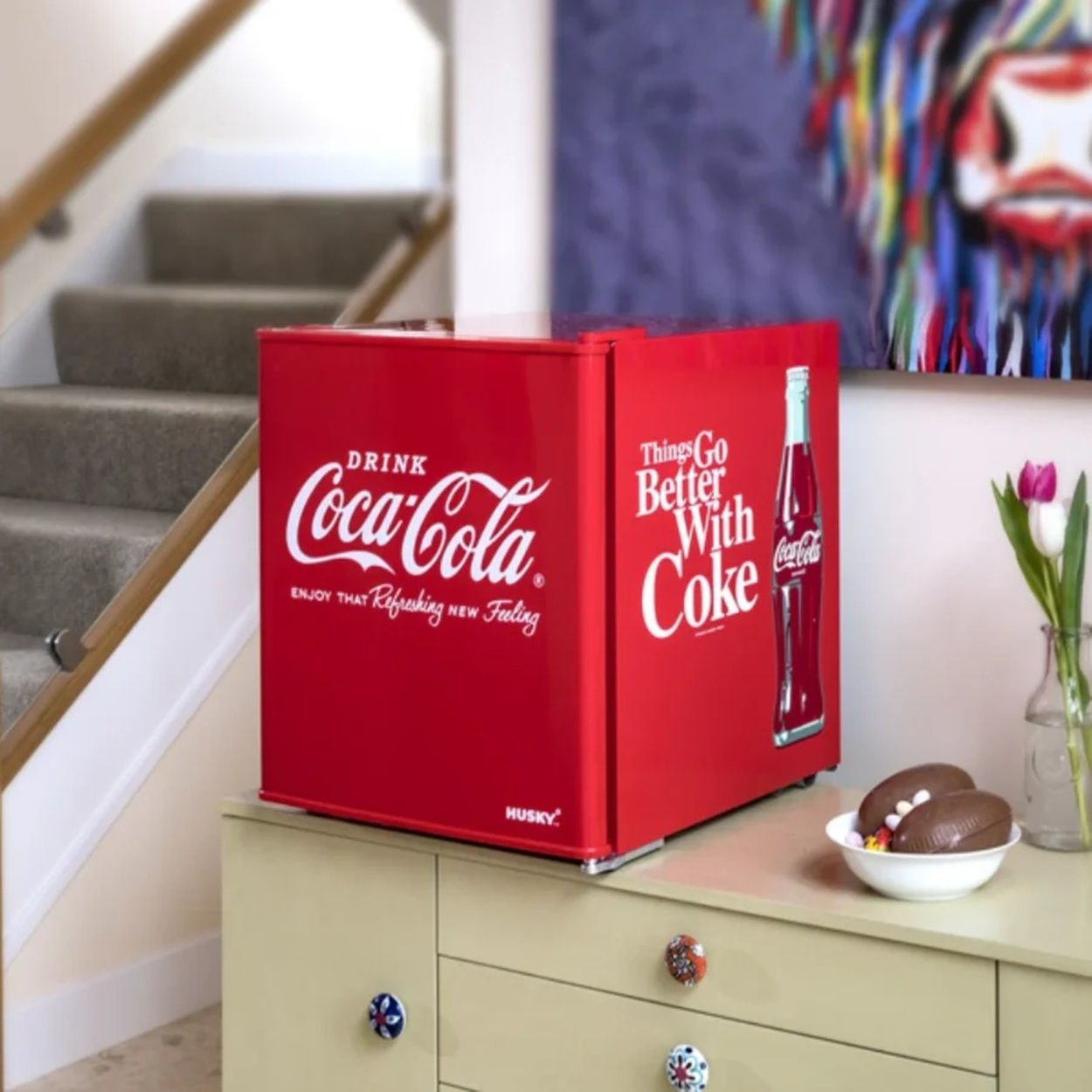 Husky Coca Cola Mini Fridge