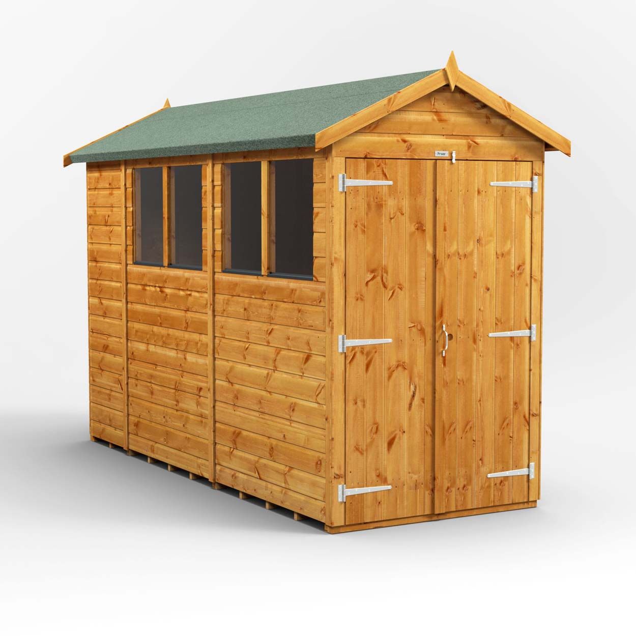Powersheds Apex Gdn Shed 10ft x 4ft - DD