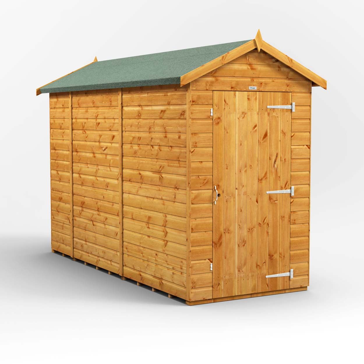 Powersheds Apex Garden Shed 10ft x 4ft- Windowless