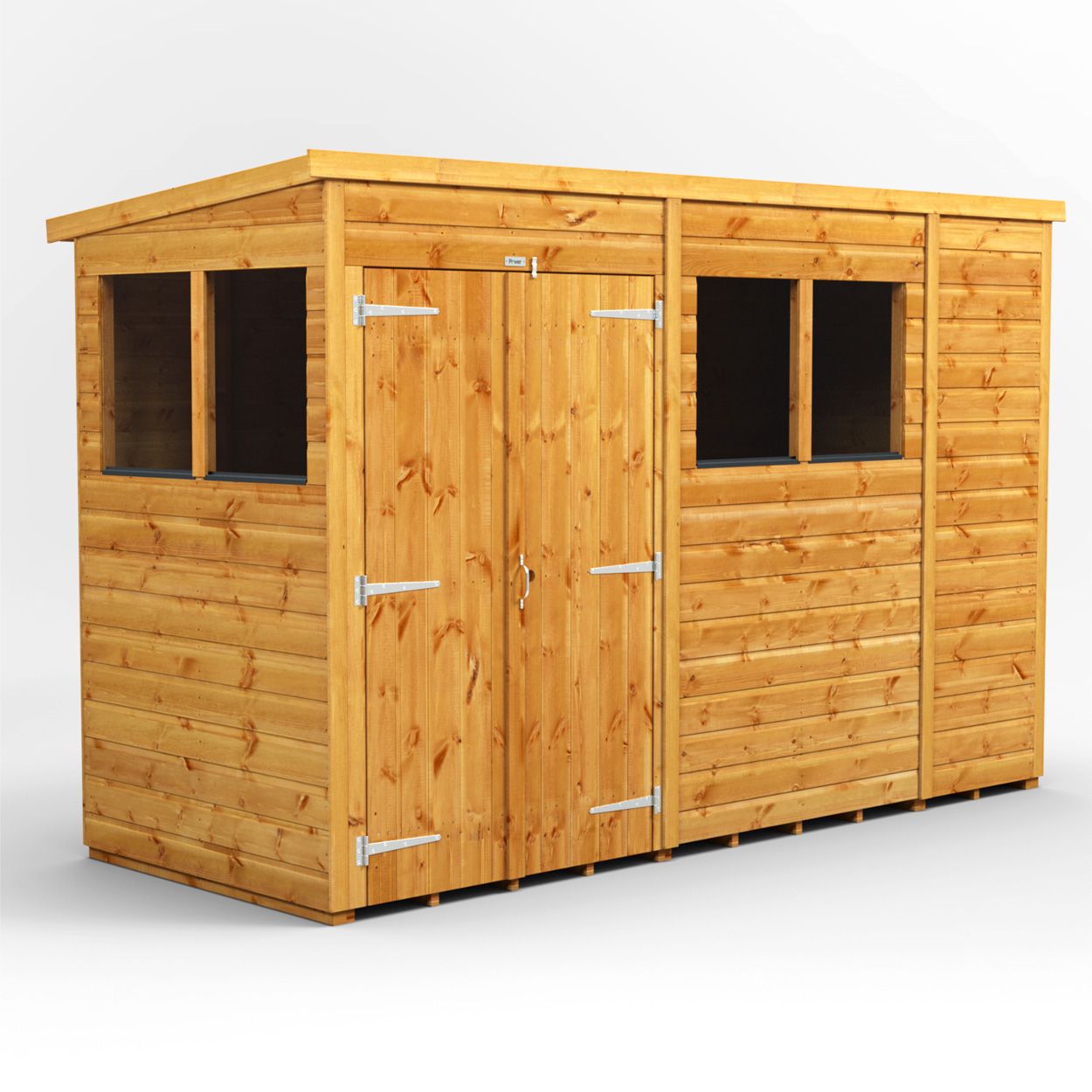 Powersheds Pent Garden Shed 10ft x4ft DD