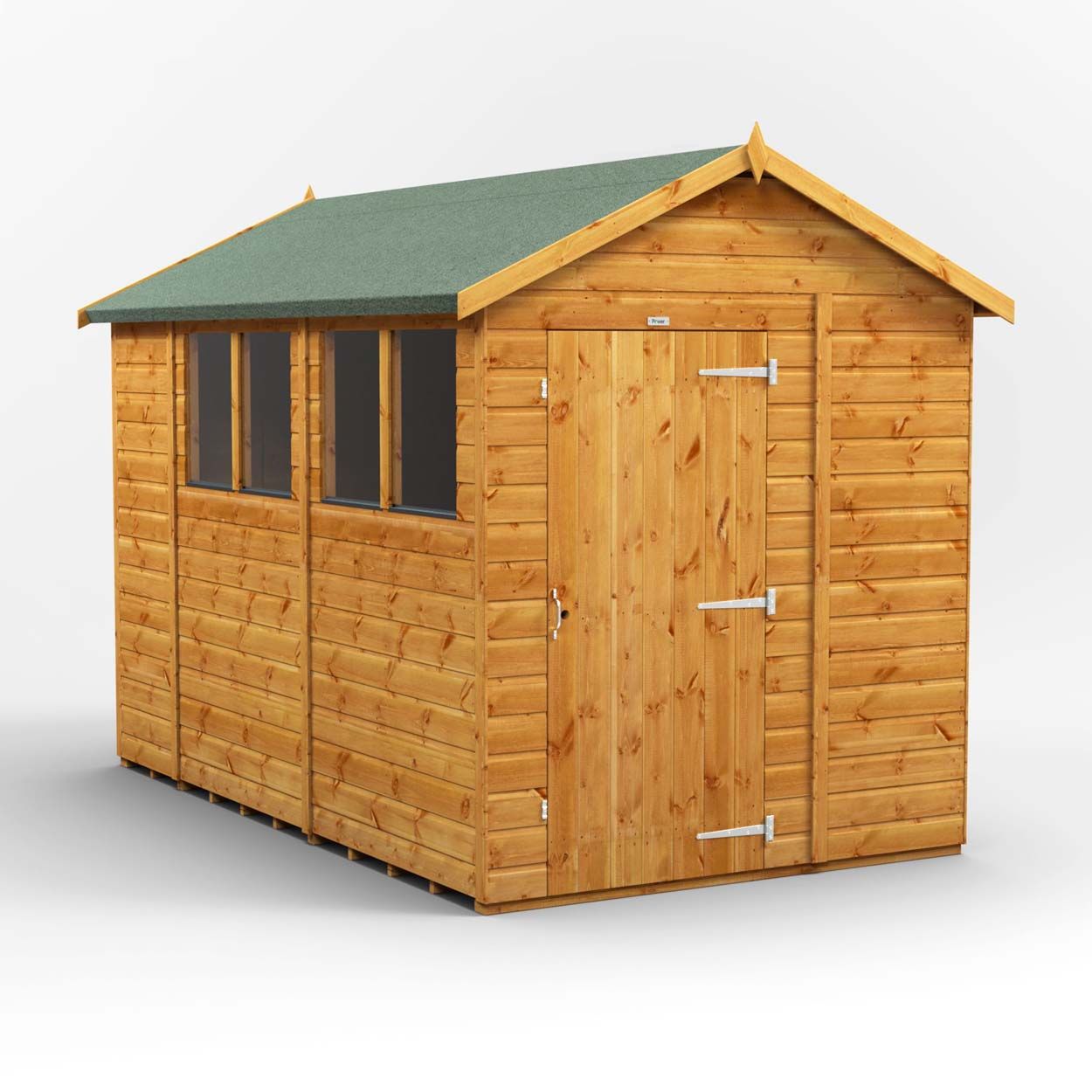 Powersheds Apex Garden Shed - 10ft x 6ft