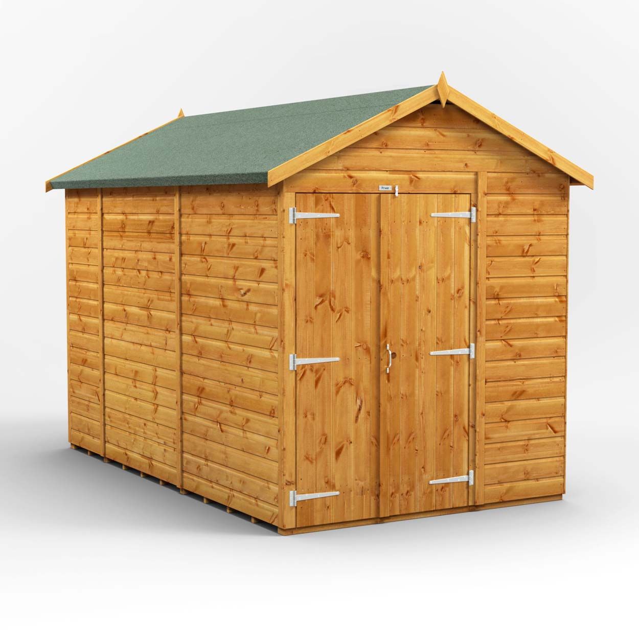 Powersheds Apex Garden Shed 10ft x6ft Windowles DD