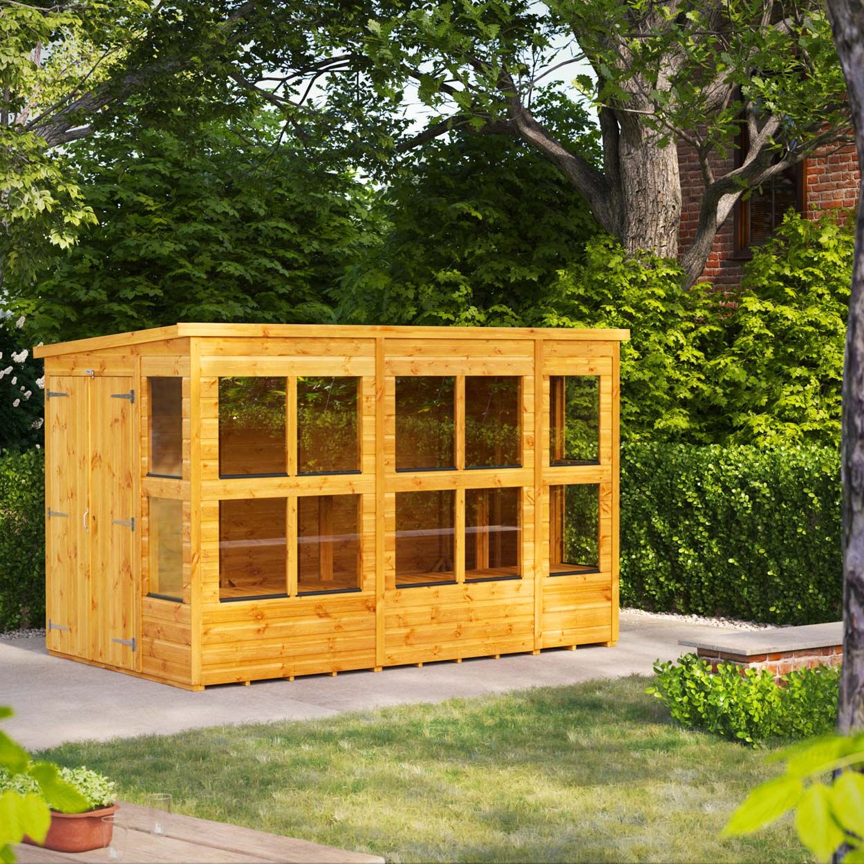 Powersheds Pent Potting Shed 10ftx6ft DD