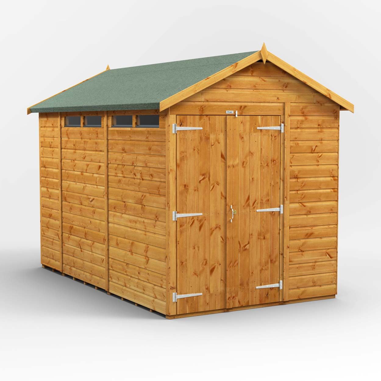 Powersheds Apex Security Shed - 10ft x 6ft - DD