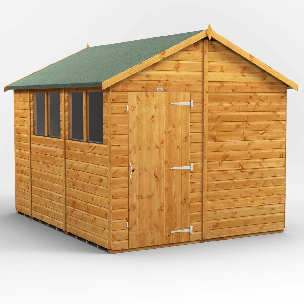 Powersheds Apex Garden Shed - 10ft x 8ft