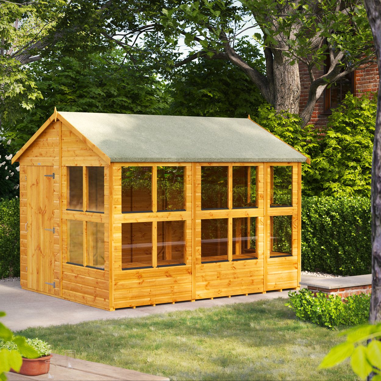 Powersheds Apex Potting Shed - 10ft x 8ft
