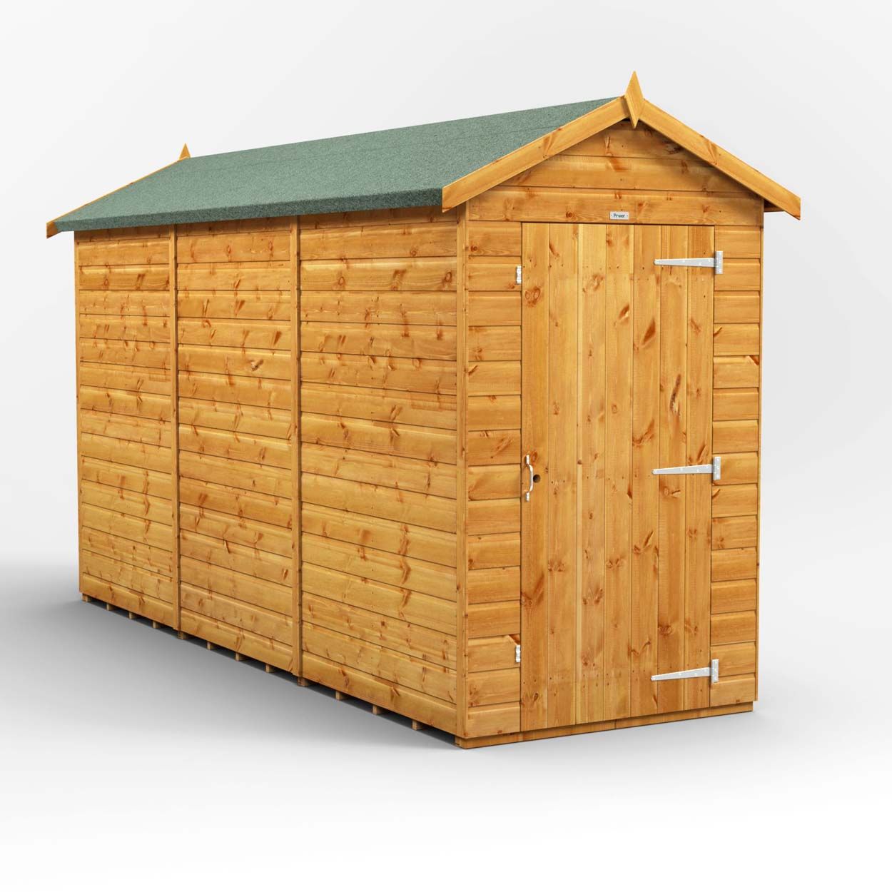 Powersheds Apex Garden Shed 12ft x 4ft Windowless